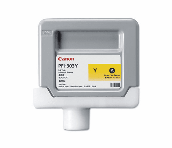CNM2961B001AA 2961B001 (PFI-303Y) Ink, 330 mL, Yellow By CANON USA, INC.