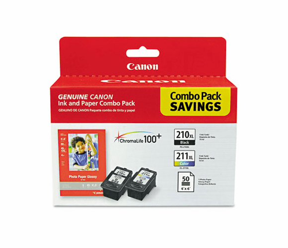 CNM2973B004 2973B004 Ink & Paper Pack, 2 Inks & 50 Sheets 4 x 6 Paper By CANON USA, INC.