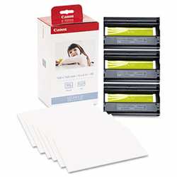 CNM3115B001 KP-108IN Color Ink Ribbon w/Glossy 4 x 6 Photo Paper Pack, 108 Sheets By CANON COMPUTER SYSTEMS CCSI