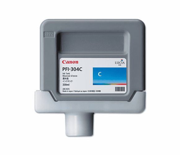 CNM3850B001AA 3650B001AA (PFI-304) Ink, 330mL, Cyan By CANON USA, INC.