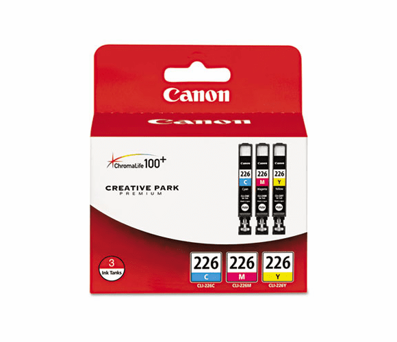 CNM4547B005 4547B005 (CLI-226) Ink, Cyan, Magenta, Yellow, 3/Pk By CANON COMPUTER SYSTEMS CCSI