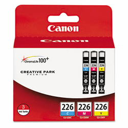 CNM4547B005 4547B005 (CLI-226) Ink, Cyan, Magenta, Yellow, 3/Pk By CANON COMPUTER SYSTEMS CCSI