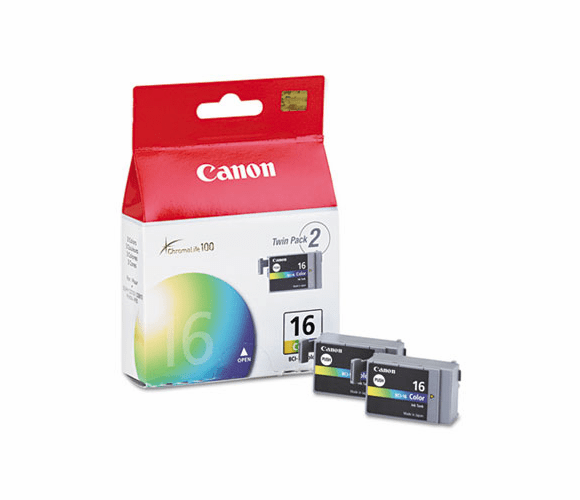 CNMBCI16 BCI16 (BCI-16) Ink Tank, 75 Page-Yield, 2/Pack, Tri-Color By CANON USA, INC.