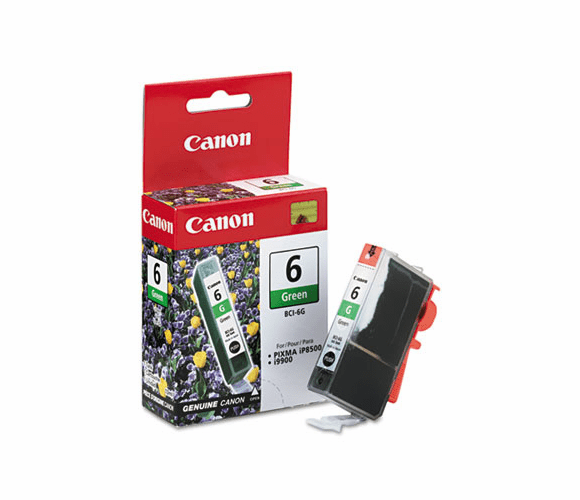 CNMBCI6G BCI6G (BCI-6) Ink Tank, 370 Page-Yield, Green By CANON COMPUTER SYSTEMS CCSI