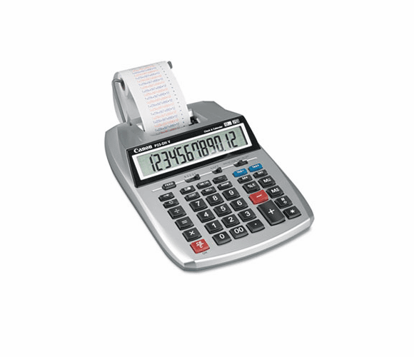 CNMP23DHV P23-DHV 12-Digit Two-Color Printing Calculator, 12-Digit LCD, Purple/Red By CANON COMPUTER SYSTEMS CCSI [REFURBISHED]