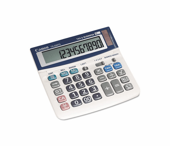 CNMTX220TS TX220TS Mini Desktop Handheld Calculator, 12-Digit LCD By CANON USA, INC.