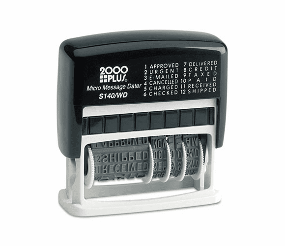 COS011090 2000 PLUS Micro Message Dater, Self-Inking By CONSOLIDATED STAMP