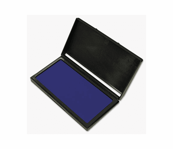 COS030258 Microgel Stamp Pad for 2000 PLUS, 3 1/8 x 6 1/6, Blue By CONSOLIDATED STAMP