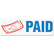 COS035535 Accustamp2 Shutter Stamp with Microban, Red/Blue, PAID, 1 5/8 x 1/2 By CONSOLIDATED STAMP