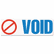 COS035539 Accustamp2 Shutter Stamp with Microban, Red/Blue, VOID, 1 5/8 x 1/2 By CONSOLIDATED STAMP