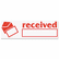 COS035570 Accustamp2 Shutter Stamp with Microban, Red, RECEIVED, 1 5/8 x 1/2 By CONSOLIDATED STAMP