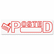 COS035580 Accustamp2 Shutter Stamp with Microban, Red, POSTED, 1 5/8 x 1/2 By CONSOLIDATED STAMP