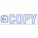 COS035581 Accustamp2 Shutter Stamp with Microban, Blue, COPY, 1 5/8 x 1/2 By CONSOLIDATED STAMP