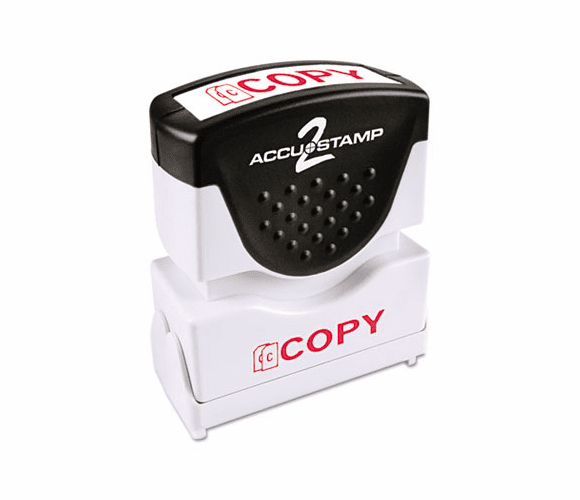 COS035594 Accustamp2 Shutter Stamp with Microban, Red, COPY, 1 5/8 x 1/2 By CONSOLIDATED STAMP