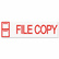 COS035596 Accustamp2 Shutter Stamp with Microban, Red, FILE COPY, 1 5/8 x 1/2 By CONSOLIDATED STAMP