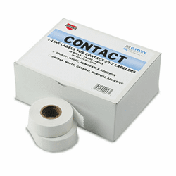 COS090947 One-Line Pricemarker Removable Label, 7/16 x 13/16, WE, 1200/Roll,16 Rolls/Box By CONSOLIDATED STAMP