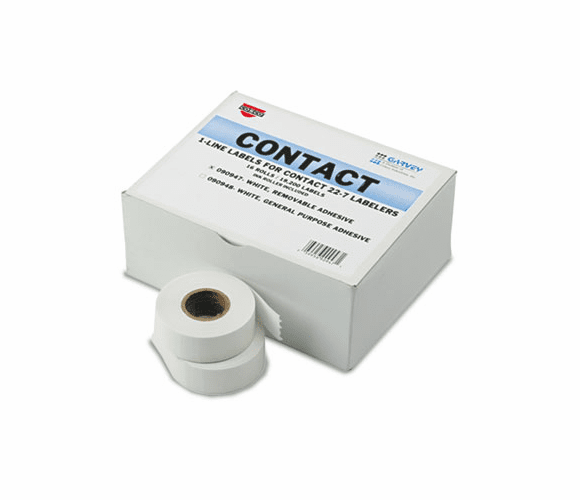 COS090947 One-Line Pricemarker Removable Label, 7/16 x 13/16, WE, 1200/Roll,16 Rolls/Box By CONSOLIDATED STAMP