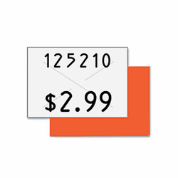 COS090949 Two-Line Pricemarker Labels, 5/8 x 13/16, White, 1000/Roll, 3 Rolls/Box By CONSOLIDATED STAMP