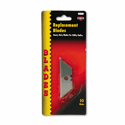 COS091470 Heavy-Duty Utility Knife Blades, 10/Pack By CONSOLIDATED STAMP