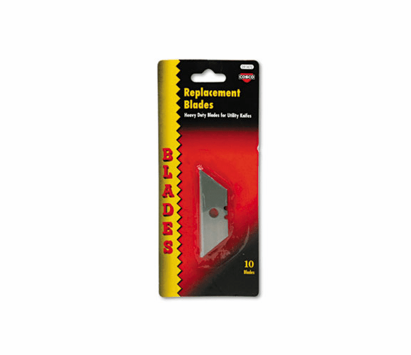 COS091470 Heavy-Duty Utility Knife Blades, 10/Pack By CONSOLIDATED STAMP
