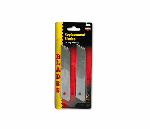 COS091471 Snap Blade Utility Knife Replacement Blades, 10/Pack By CONSOLIDATED STAMP