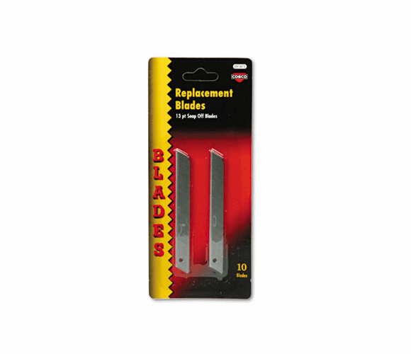 COS091473 QuickPoint Snap-Off Straight Handle Retractable Knife Replacement Blade, 10/Pack By CONSOLIDATED STAMP
