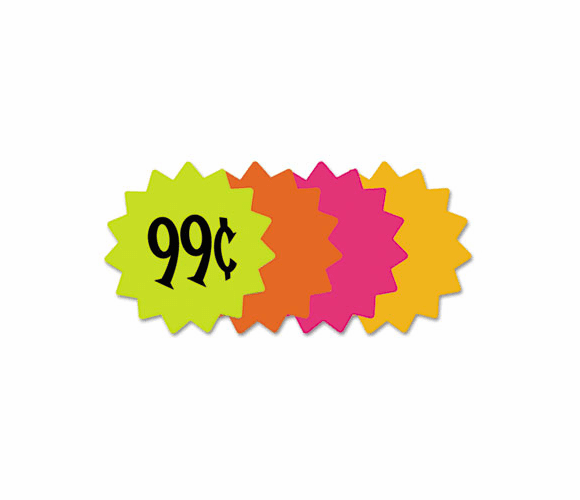 COS098032 Write-On Do It Yourself Sign, 4", Assorted Borders, 60 Sheets/Pack By CONSOLIDATED STAMP