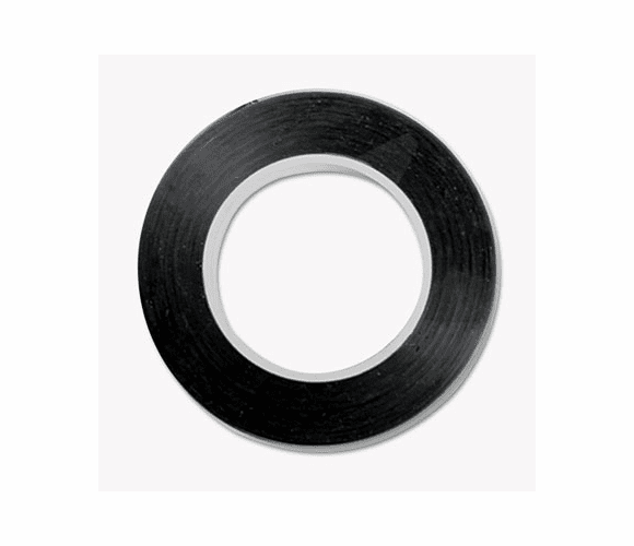 COS098077 Art Tape, Black Gloss, 1/8 x 324 By CONSOLIDATED STAMP