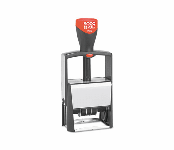 COS1SD2660 2000 PLUS Custom Heavy Duty Dater, 6-Year Date, 1 3/8 x 2 3/16 By CONSOLIDATED STAMP