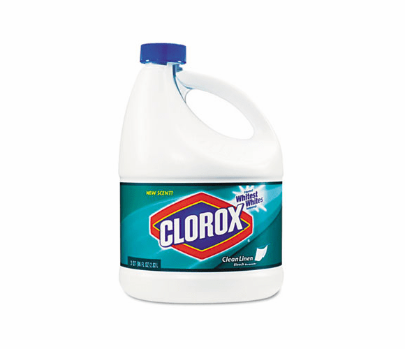 COX02467CT Liquid Bleach Clean Linen, 96 oz. Bottle, 6/Carton By CLOROX SALES CO.