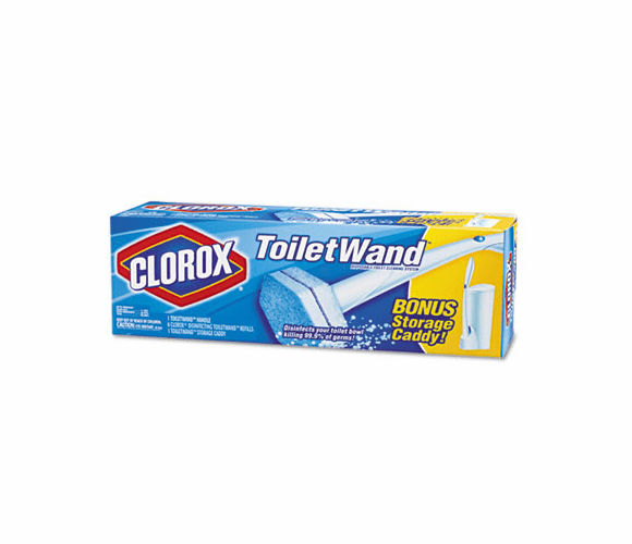 COX03191 Toilet Wand Kit w/Caddy & 6 Refill Heads By CLOROX SALES CO.