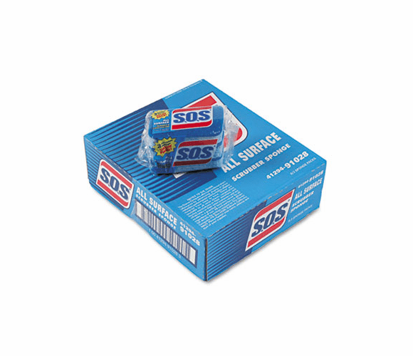 COX91028CT All-Surface Scrubbing Sponge, 3 x 5-1/4, 1" Thick, 24/Carton By CLOROX SALES CO.
