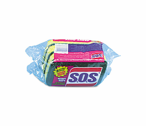 COX91029CT Heavy-Duty Scrubber Sponge, 3 x 5-1/4, 1" Thick, 24/Carton By CLOROX SALES CO.