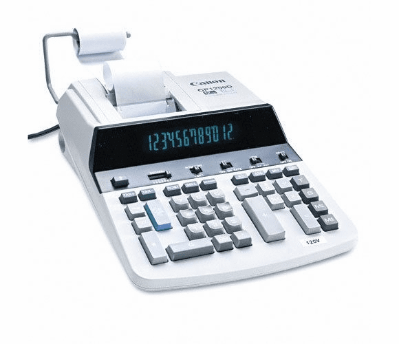 CP1250-D Commercial Desktop Printing Calculator By Canon