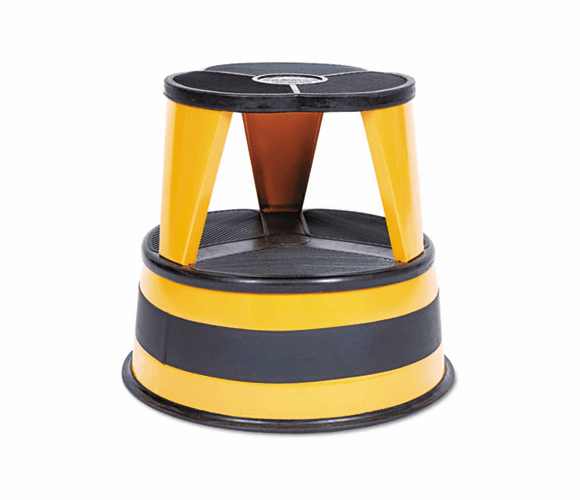 CRA100130 Kik-Step Two-Step Steel Step Stool, 14" high, 500lb Duty Rating, Orange By CRAMER