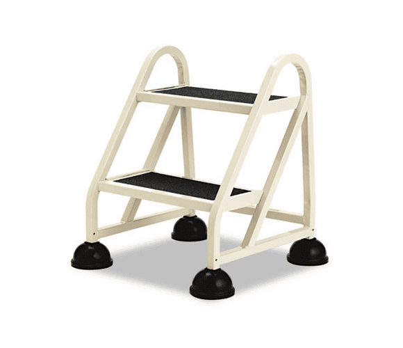 CRA102019 Stop-Step Two-Step Aluminum Ladder, 21-1/4w x 20-1/4d x 22-7/8h, Beige By CRAMER