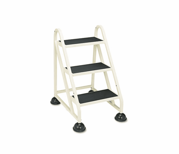 CRA103019 Stop-Step Three-Step Aluminum Ladder, 21-3/8w x 27-1/4d x 31-3/4, Beige By CRAMER