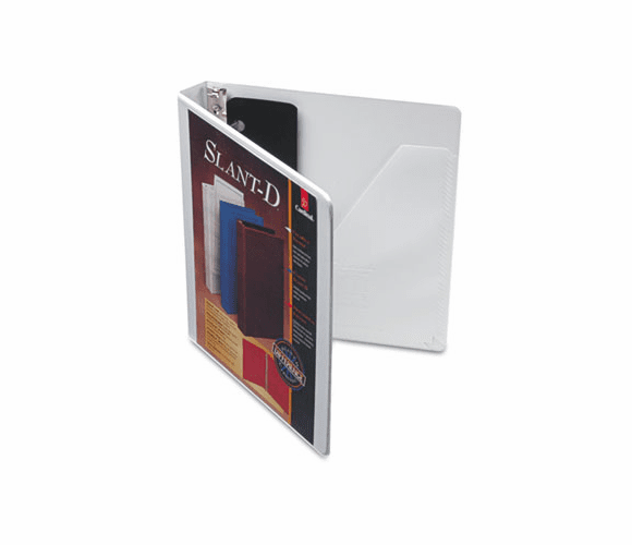 CRD10200 ClearVue Premium Slant-D Presentation Binder, 1" Capacity, White By CARDINAL BRANDS INC.