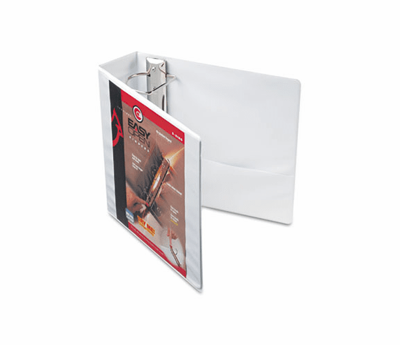 CRD10330 Recycled ClearVue EasyOpen Vinyl D-Ring Presentation Binder, 3" Capacity, White By CARDINAL BRANDS INC.