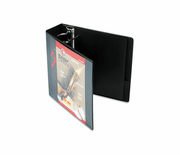 CRD10331 Recycled ClearVue EasyOpen Vinyl D-Ring Presentation Binder, 3" Capacity, Black By CARDINAL BRANDS INC.