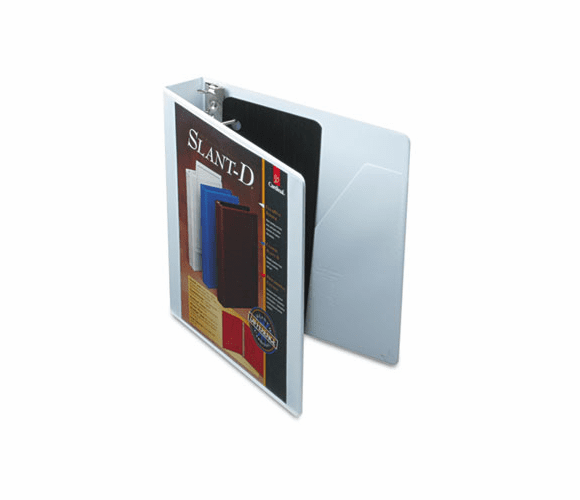 CRD10400 ClearVue Premium Slant-D Vinyl Presentation Binder, 1-1/2" Capacity, White By CARDINAL BRANDS INC.