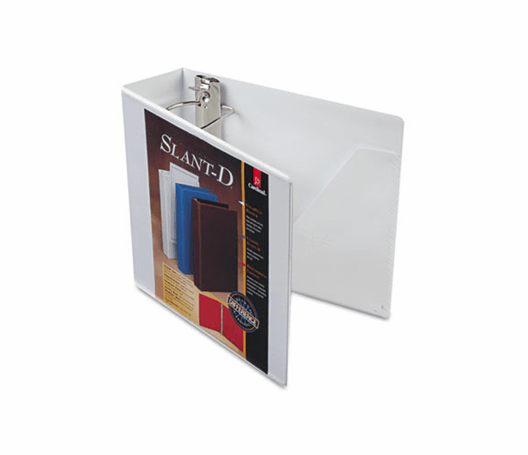 CRD10600 ClearVue Premium Slant-D Vinyl Presentation Binder, 3" Capacity, White By CARDINAL BRANDS INC.