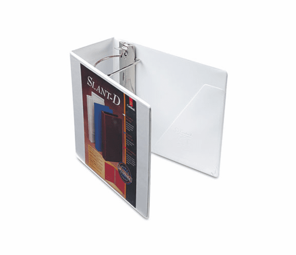CRD10900 ClearVue Premium Slant-D Vinyl Presentation Binder, 5" Capacity, White By CARDINAL BRANDS INC.