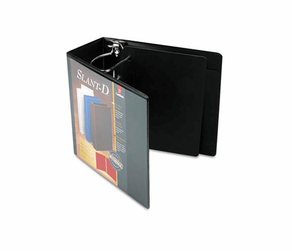CRD10901 ClearVue Premium Slant-D Vinyl Presentation Binder, 5" Capacity, Black By CARDINAL BRANDS INC.