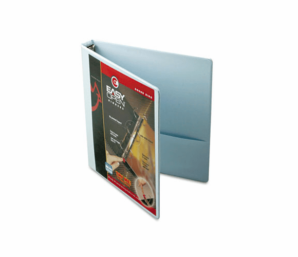 CRD11100 EasyOpen ClearVue Locking Round Ring Binder, 1" Capacity, White By CARDINAL BRANDS INC.