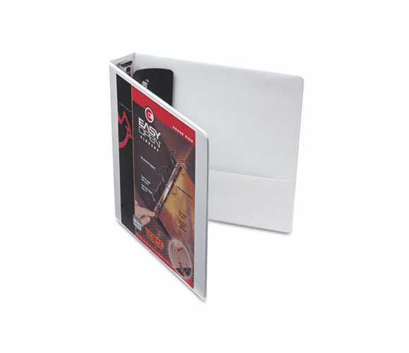 CRD11110 EasyOpen ClearVue Locking Round Ring Binder, 1-1/2" Capacity, White By CARDINAL BRANDS INC.