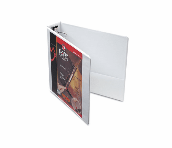 CRD11120 EasyOpen ClearVue Locking Round Ring Binder, 2" Capacity, White By CARDINAL BRANDS INC.