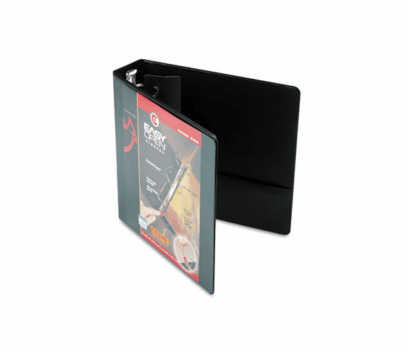 CRD11121 EasyOpen ClearVue Locking Round Ring Binder, 2" Capacity, Black By CARDINAL BRANDS INC.