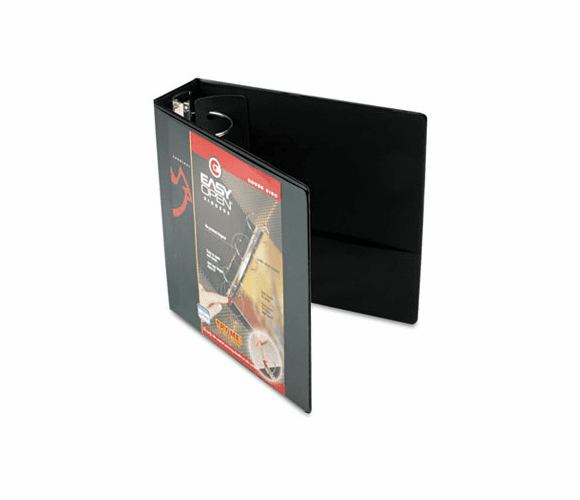 CRD11131 EasyOpen ClearVue Locking Round Ring Binder, 3" Capacity, Black By CARDINAL BRANDS INC.
