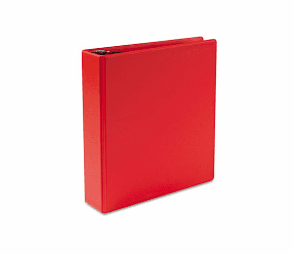 CRD11552 Heavyweight Vinyl Slant-D Ring Binder, 2" Capacity, Red By CARDINAL BRANDS INC.